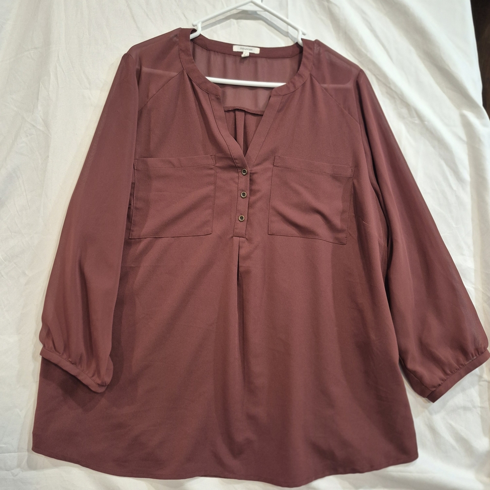 Maurices Women's Blouse in Mauve